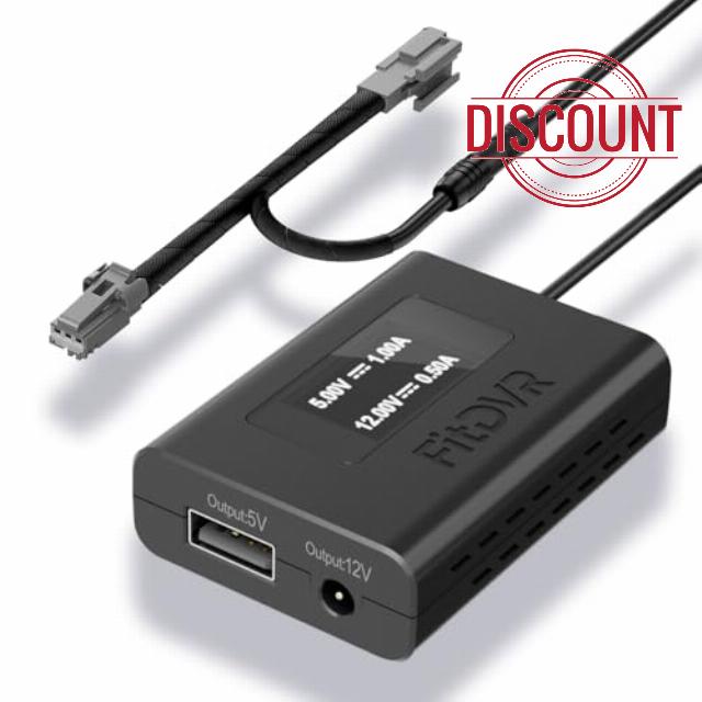 Power Adapter For Dash Camera (3 Pin) Ford Ranger 2019-2023 And Escape 2013-2020 With Rearview Mirror Auto Dimming