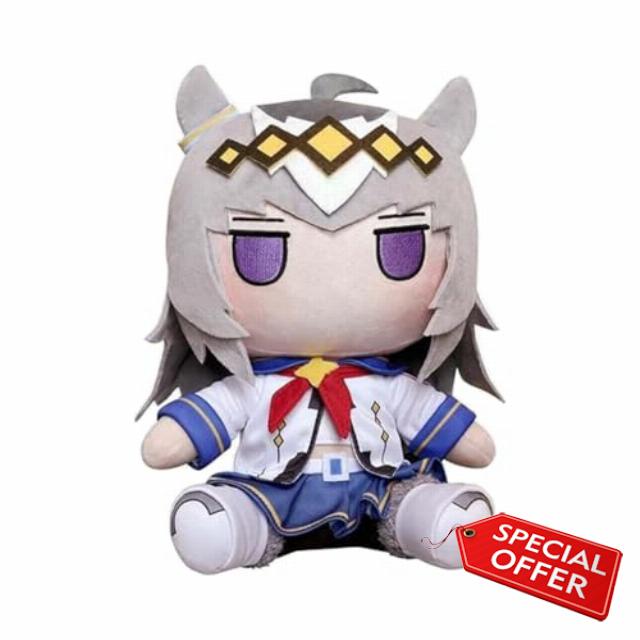 Oguri Cap Plush Figure Pillows Anime Sitting Characte Oguri Cap Soft Stuffed Cushion Sofa Car Home Bedding Decorations Ornament Gift 30CM