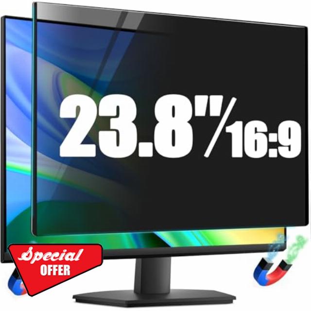 23.8 Inch Computer Magnetic Privacy Screen Filter for 23.8"16:9 Aspect Ratio Widescreen Monitor