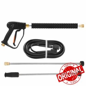 High Pressure Water Spray Gun Car Washer Power Cleaner Gun with 2 Extension Rods 8m Hose for Cleaning Car Mechanic Equipment Floors Walls