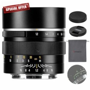 7artisans 50mm F1.2 APS-C camera lens Fixed Focus Manual Lens Compatiable for Sony E mount Sony A6000/A5000/A3000/Nex series a6700 nex-5t nex-3n nex-6 nex-5r nex-5