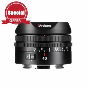 7artisans AF 40mm F2.5 Ultra-Lightweight Camera Lens Full Frame Auto Fucus Large aperture Compatible with Sony E-mount Mirrorless Cameras (E-mount)