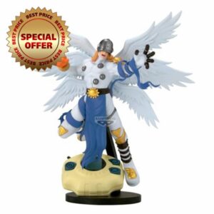 Banpresto Digimon Adventure Digivice Figure Angemon | 22cm PVC Statue | Official Banpresto Collectible | Angel‑Type Digimon with Digivice Display | Non‑Articulated Anime Figure