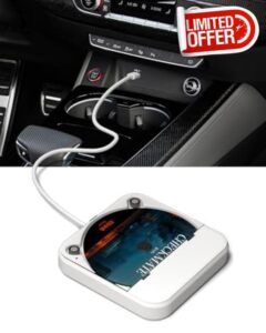 External Universal CD Player for Car - Portable Car CD Players with AUX Cable & Remote Control