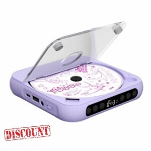 Bluetooth CD Player with Dual Stereo Speaker