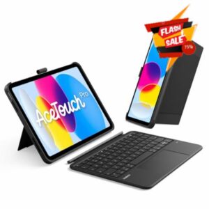 Inateck AceTouch Case with Keyboard for iPad A16 11th Gen 2025 11 inch