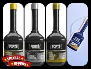 FORTE DIESEL TREATMENT+ SPECIALIST INJECTOR CLEANER + DPF CLEANER AND REGENERATOR 3 PACK + Free Car Airfreshner - REDUCES EMISSIONS - IMPROVES PERFORMANCE