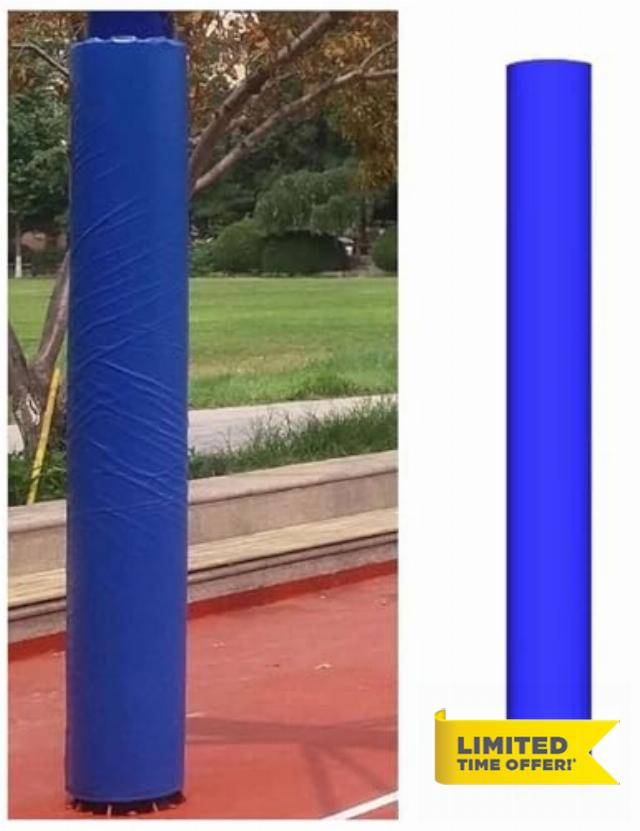Basketball Pole Padding - Weatherproof Protective Pads for Enhanced Player Safety - Ideal for Garages and Playgrounds