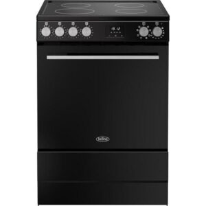 Belling 60cm wide Single Oven BEL FSA VISION SGL 60Ei Electric Cooker with Induction Hob - Black/Silver Steel - A Rated           [Energy Class A]