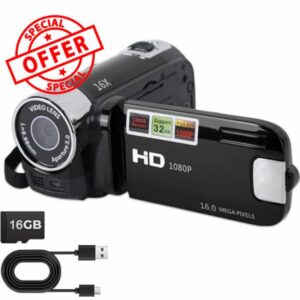 Camcorder Video Camera with 16GB SD Card