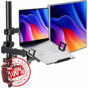 monTEK Monitor Stand and Laptop Mount for Desk
