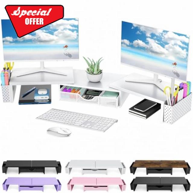 Dual Monitor Stand Riser