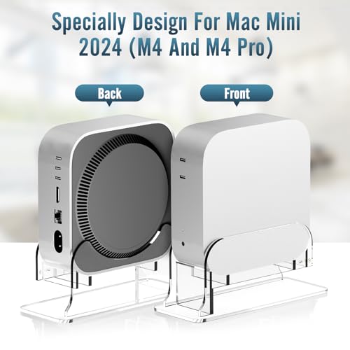 Mac mini M4 Stand with External Storage Slot