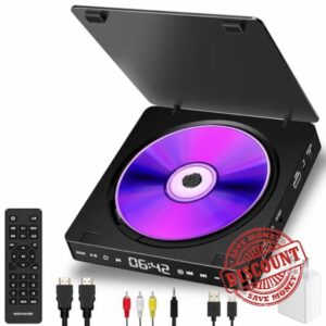 Portable DVD Player with HD 1080P Video Playback