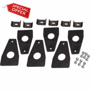 6PCS Adjustable Universal Roof Rack Brackets Gutter Mounts Carrier 6 Inch Compatible With Automotive Parts Vehicle Models 8K1927225B