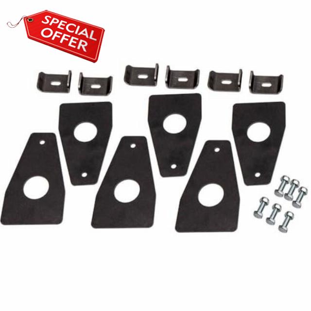 6PCS Adjustable Universal Roof Rack Brackets Gutter Mounts Carrier 6 Inch Compatible With Automotive Parts Vehicle Models 8K1927225B