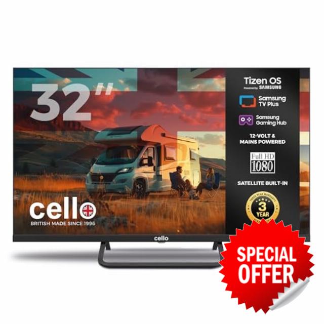 Cello CTRAV-32TZ 32" Tizen OS Smart LED TV