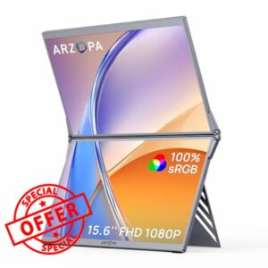 ARZOPA 15.6" Dual Portable Monitor for Laptop
