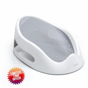 Crystals Baby Bath Support Seat-Soft Touch Ergonomic Design - Anti-Slip Base-Safe & Comfortable Baby Bath Tub Lightweight- 0-6 Months