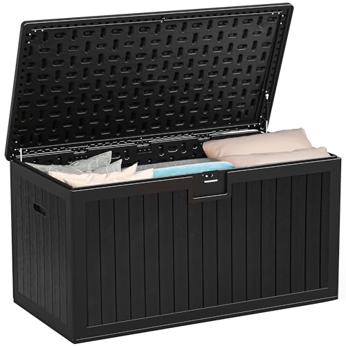 Heavy-Duty Waterproof Resin Deck Box with Lockable Lid