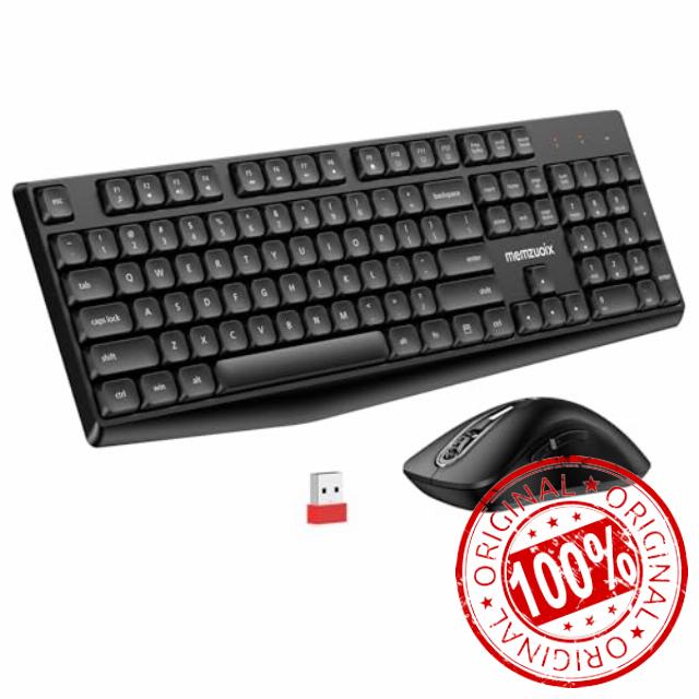 QWERTY Wireless Keyboard and Mouse Set