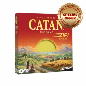 CATAN Zip! | Travel Strategy Game | Ages 10+ | 3-4 Players | 1 Hour Playing Time