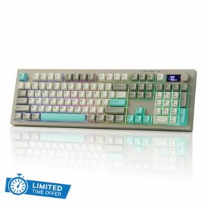 EPOMAKER AULA S102 PRO Membrane Gaming Keyboard with TFT Screen