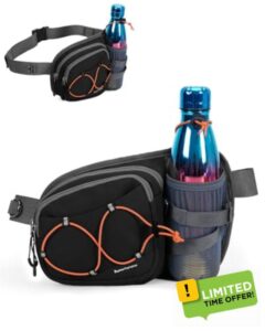 Sportsnew Bum Bag Fanny Pack with Water Bottle Holder