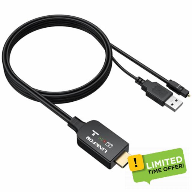 LiNKFOR HDMI eARC/ARC to Optical Audio Extractor for TV