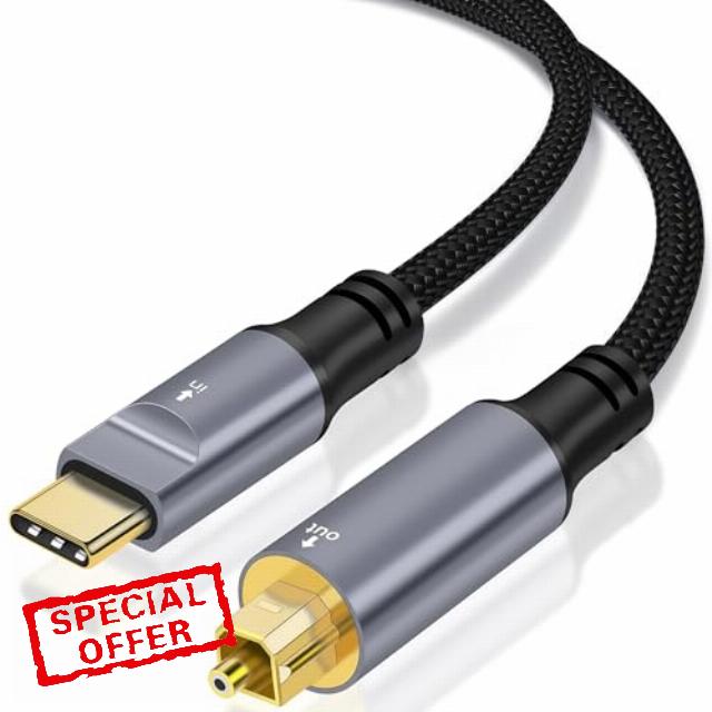 USB C to Toslink Optical Audio Cable