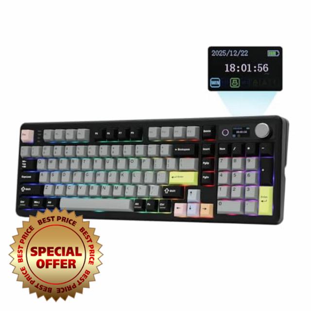 EPOMAKER TH99 PRO 96% Mechanical Keyboard with Screen & Knob