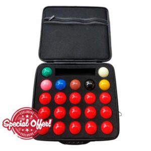 Pool Ball Carrying Case - Group Entertainment Supplies | Billiard Balls Storage Box with Handle - for Tournament Travel Home Indoor Outdoo