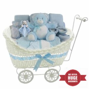 Baby Gift Hamper Basket with Pram