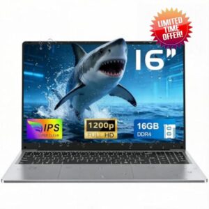 2026 New Gaming Laptop 16GB RAM 1TB SSD 16 inch Business laptop computer N150 up to 3.6GHz