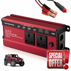 1500W Power Inverter 12V to 240V AC Car Converter