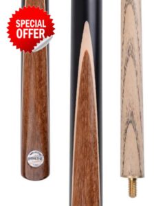 57 Inch / 58 Inch 2 Piece Exotic Wood Spliced Snooker Pool Cue 9.5mm Tip