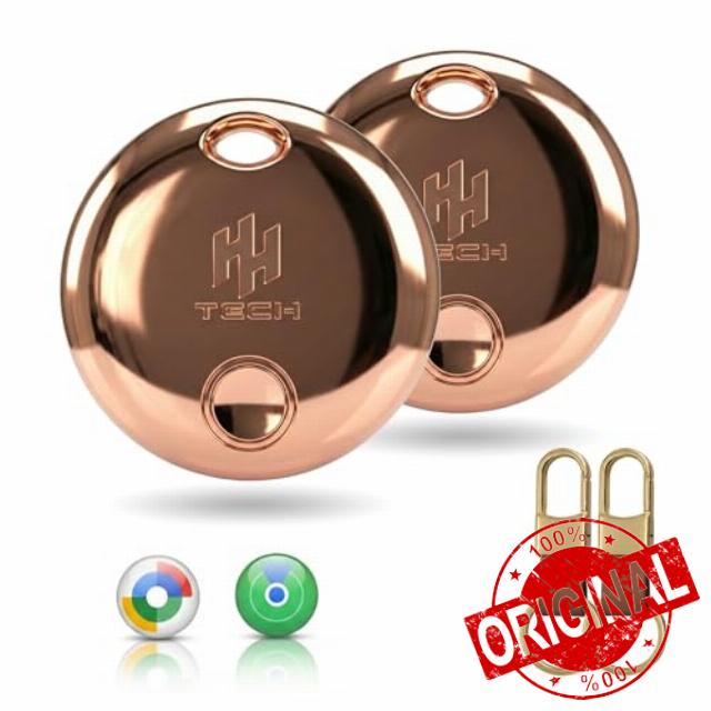 HH-Tag Dual Premium Edition (Rose Gold Pack-2) For Apple and Android Devcies