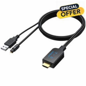 AUTOUTLET eARC/ARC to Optical Cable