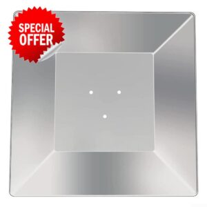 Square Aluminum Flame Reflector Shield for Pyramid Patio Heaters 7cm 11cm Hole Distance Options Replacement Top Cover(11cm)