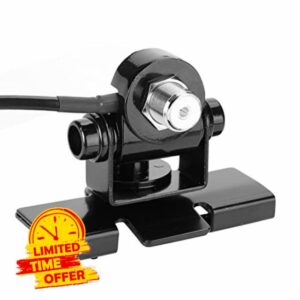 Topiky Car Antenna Mount Bracket Holder No Drilling Needed 360 Degree Adjustment for Car Ham Radio Trunk Lid Hatchback