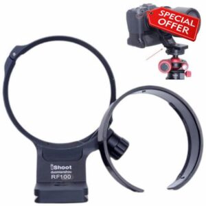Metal Lens Collar Tripod Mount Ring Compatible with Canon RF 100mm f/2.8L Macro IS USM