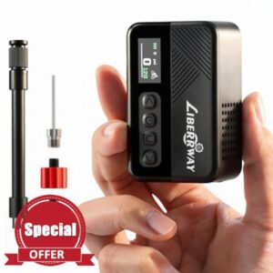 Mini Electric Bike Pump 120PSI with Pressure Gauge