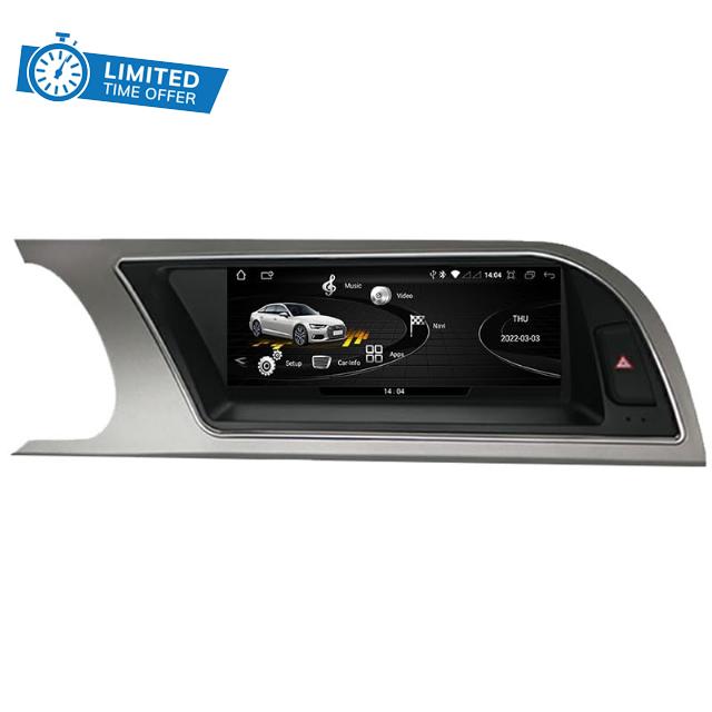 Android 14 Double Din Car Stereo touch screen car stereo For Audi A5 2009-2016 with Bluetooth GPS Navigation WiFi FM Radio USB/SWC/Plug and Play Support Carplay&A N800 Pro 12.3 8 Core 4G+Wifi 8+256GB