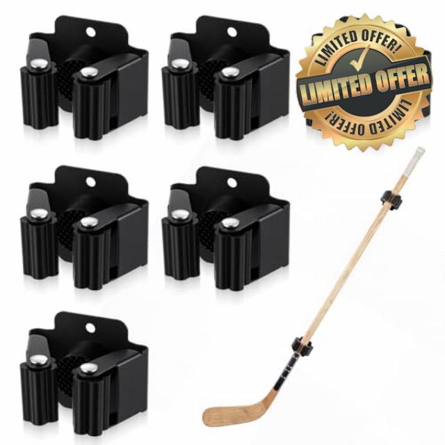 Lewtemi Wall Mount Hockey Stick Holder