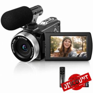4K Video Camera Camcorder with 64GB card