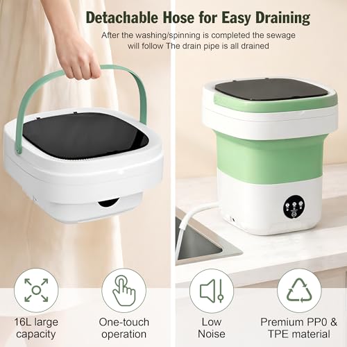 Portable Clothes Washer for Travel Apartment Camping Dorm Hotel - Deep Cleaning Mini Washer Compact Washing Machines