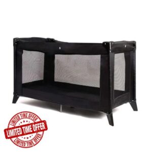 EastCoast Travel Cot with Padded Mattress Lightweight Compact and Portable Baby Bed 120 x 60 cm