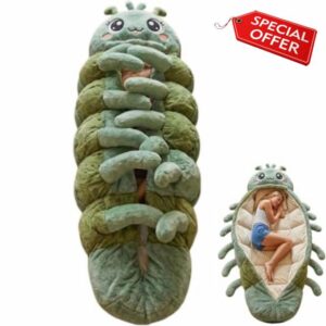 Hugging Caterpillar Sleeping Bags – Plush Cocoon Full-Body Lounger