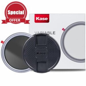 Kase 82mm Variable ND 1.5-8 Stops + CPL 2 in 1 SLR Camera Lens Filter