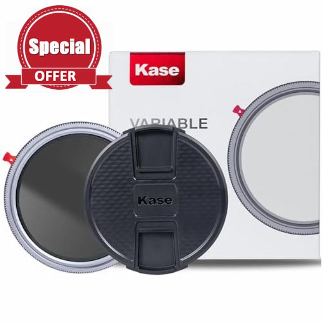Kase 82mm Variable ND 1.5-8 Stops + CPL 2 in 1 SLR Camera Lens Filter
